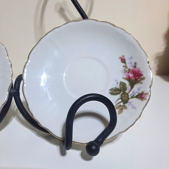 Vintage Rose Saucer Plate - Set of 2 - - Picture 2 of 4